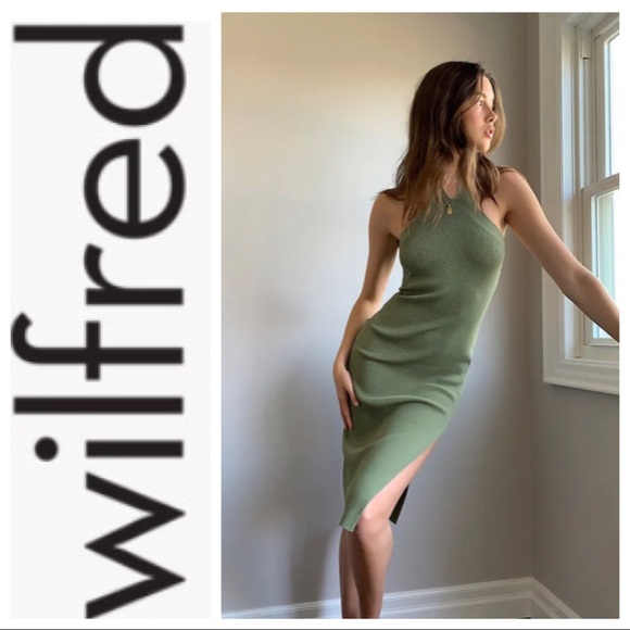 Wilfred Dresses & Skirts - Wilfred Cayenne Dress in Silver Sage Green NWT M